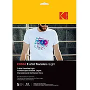 Kodak T-Shirt Transfers Light 5Pcs 3510560