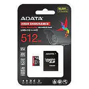Memory Micro Sdxc 512Gb W/Ad./Ausdx512Gui3V30Sha2-Ra1 Adata