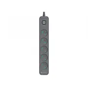 Tracer Power Line 3.0 m 5 sockets graphite