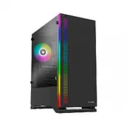 Zalman S5 melns Atx Mid Tower Rgb datora korpuss ar Tg ventilatoru