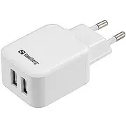 Sandberg Ac Charger Dual Usb 2.41A Eu