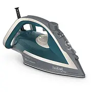 Iron Tefal Ultragliss Anti-Calc Plus Fv6842E0 Tvaika gludeklis 2800 W zils, sudrabs