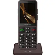 myPhone Bueno Lte Praline kolekcija  Brūns 2.8 Ips 48 Mb 128 Viena Sim Microsd 3G Bluetooth Galvenās kameras izšķirtspēja 2 Mp 2000 mAh
