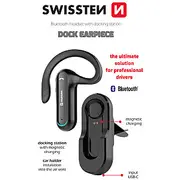 Swissten Dock Earpiece Bluetooth Austiņa ar Lādētāju