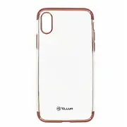 Tellur Apple Cover Silicone Electroplated for iPhone X/Xs rose gold