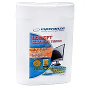 Esperanza Es106 Tīrīšanas salvetes monitoram 100Gb.