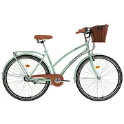 Pilsētas velosipēds Bisan 28 Serenity Zaļš/Sudrabs Rata izmērs Rāmja M