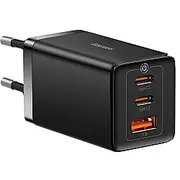 Baseus Gan5 Pro wall charger 2Xusb-C  Usb, 65W Black