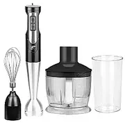 Blenderis Lafe Brk-003A 0,6 l Iegremdējamais blenderis Melns, Sudrabs, Caurspīdīgs 800 W