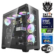 Intop Aqua Ultra 7 265Kf 16Gb Ddr5 1Tb Ssd M.2 Nvme Rtx5060Ti 8Gb Wifi Win11