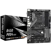 Asrock B450 Pro4 R2.0 Am4 Ddr4 4Xsata