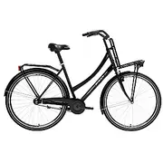 Pilsētas velosipēds Bisan Fluante C Glossy Black /Silver Rata izmērs 700C Rāmja 20,5