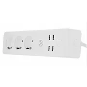 Tellur Wifi Power Strip, 3 Outlets, 4Usb 4A, 2200W, 10A, 1.8M