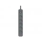 Tracer Power Line 1,8 m 5 gniazd grafitowy