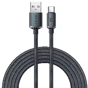 Baseus Crystal Shine Series Usb ātrās uzlādes kabelis Type A - C 100W 2M melns