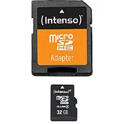 Intenso microSD 32 Gb 5/21 klase 4 Ad