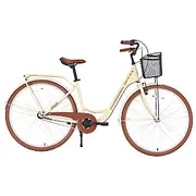 Pilsētas velosipēds Bisan Sorrento Cream/Gold Rata izmērs 28 Rāmja 17