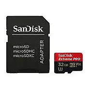 Sandisk Extreme Pro microSDHC 32Gb  Sd Adapter Rescuepro Deluxe 100Mb/S A1 C10 V30 Uhs-I U3