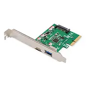 Digitus Pcie card, Usb-C 3.1 Gen 2, 10Gpbs, Usb-A