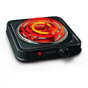 Esperanza Ekh012K Melna elektriskā plīts