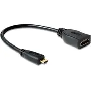 Adapteris Av Delock Hdmi Micro czarny 65391 Adapter