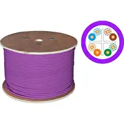 Alantec Cable U/Utp kat.6 Lsoh 4X2X23Awg B2Ca 500M Violetas apvalks 25 gadu garantija. kvalitātes pārbaude Intertek laboratorijā Asv Kabel Fioletowa lat gwarancji. badanie laboratorium Usa