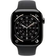 Apple Watch S11 alumīnijs 42Mm Diamantschwarz Sportarmband Schwarz M/L Aluminium schwarz