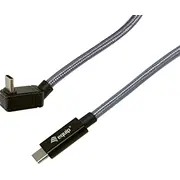 Aprīkot Usb kabeli 128423 Usb4 Gen 2X2 3 m C Silver Kabel Equip kabel Srebrny