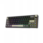 Aqirys tastatūra mehāniskā 65/68 taustiņi Dual Mode WirellesBtWired Talitha melns Klawiatura mechaniczna klawiszy black