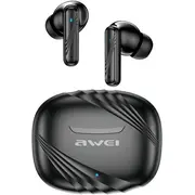 Awei Bluetooth austiņas 5.3 Ta6 Anc dokstacijas stacija melna headphones docking station black