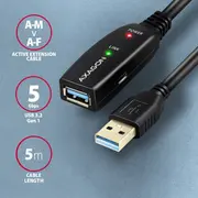 Axagon Usb-A Usb kabelis melns Adr-305 Kabel Czarny