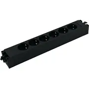 Bachmann 906.12640 sadalītājs 6 x strāvas ligzda Iekšējais melns Gniazdo sieciowe Czarny