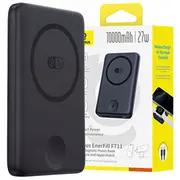 Baseus Enerfill Ft11 10000Mah 27W Powerbank. savietojams ar Magsafe. Apple Watch un viedtālruņiem Usb-C 20V/3A 30 cm kabeli melns Powerbank kompatybilny do kablem czarny