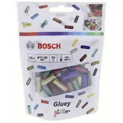 Bosch Karstās līmes kociņi. glitter efekts Lipīgi zils-zaļš-sarkans-sudrabs-zelts Pistolet do kleju Hot glue sticks. effect 70Pcs. Gluey blue-green-red-silver-gold