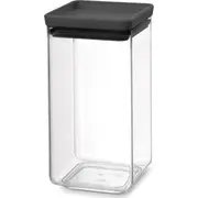 Brabantia Square konteiners 1.6L Tasty pelēks 122385 Pojemnik kwadratowy szary