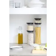 Brabantia Stikla konteiners 0.6L pelēks 298288 Pojemnik szklany szary
