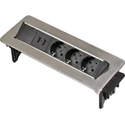 Brennenstuhl Indesk Power 3-Way 2X Usb