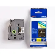 Brother Tapes Tze354 24Mm melns zelts Black/Gold