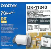 Brother universālās baltas etiķetes Dk11240 melna apdruka Etykiety uniwersalne nadruk czarny