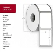 Capture Label 60X40. Core 25.