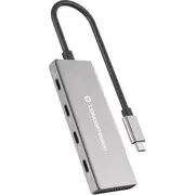 Conceptronic Av adapteris Dock Usb-C-4Xusb-C 100Wpd o.Netzteil biezs Adapter 0.25M gr