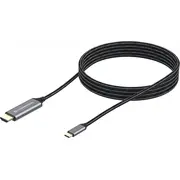Conceptronic Usb-C  Hdmi kabelis melns un sudrabs Abby10G Kabel Usb Usb-C Czarno-Srebrny