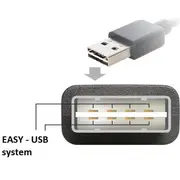 Delock Usb kabelis Usb-A  melns 83551 Kabel Usb-A Czarny