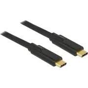 Delock Usb kabelis Usb-C  melns 85527 Kabel Usb-C Czarny