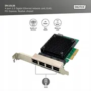Digitus Adap Rj45 4 portu Usb adapteris Rtl8125B servera Nic Adapter 4-Port Server