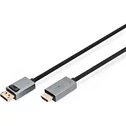 Digitus Displayport  Hdmi kabelis pelēks Db-340202-018-S Kabel Displayport 1.8M szary