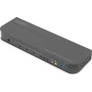 Digitus Kvm slēdzis 4X1 Dp Dp/Hdmi izeja Usb 4Kx2K 60Hz Switch Out