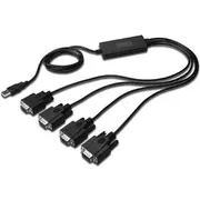 Digitus Usb-A  Rs-232 Usb kabelis. melns Da70159 Kabel Usb-A Czarny
