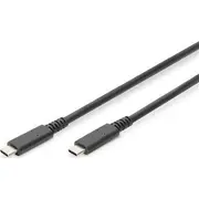 Digitus Usb-C  Usb-C Usb Kabelis melns Ak-300343-008-S Kabel Usb Usb-C Czarny
