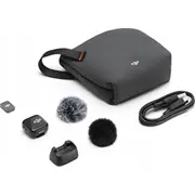 Dji Mic Mini Transmitter mikrofons. bezgalības melns Mikrofon Transmitter. infinity black